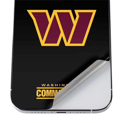 NFL Washington Commanders Black Background iPhone 12 Pro Max Skin